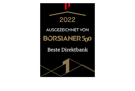 Börsianer-Auszeichnung Beste Direktbank